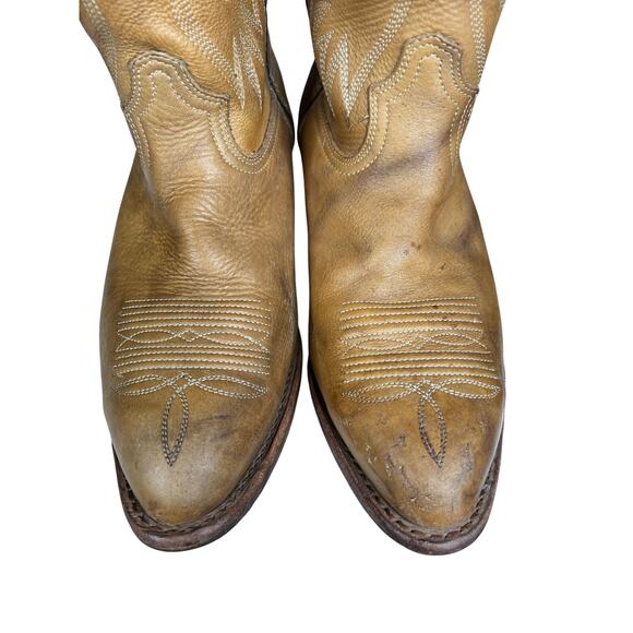 Vintage Durango Men’s Brown Leather Wide Western Cowboy Boots Size US 9 EE main image 10